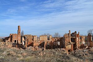 Vista de Belchite, Aragó