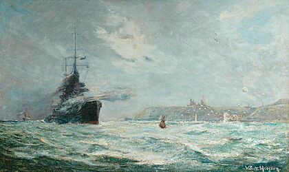 William Scott Hodgson - The Bombardment of Whitby, 16 December 1914 NY PPA 116