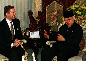 William cohen with suharto