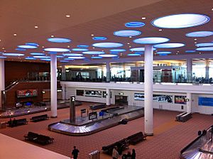 Winnipeg International Airport arrivals hall
