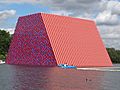 "The Mastaba" massive sculpture, floating in the Serpentine (geograph 5815024)
