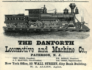1877 ad Paterson NJ Poors Manual of Railroads