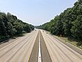 2021-07-06 12 16 03 View south along Interstate 287 from the overpass for Brook Valley Road in Kinnelon, Morris County, New Jersey