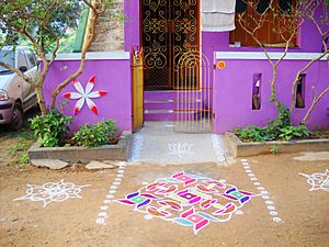 A house in Kanchipuram during Pongal festival - panoramio