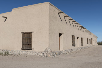 A portion of Fort Leaton, a Texas State Historic Site, on the edge of Presidio, along the Rio Grande River in Brewster County, Texas LCCN2014630294.tif