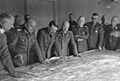 Adolf Hitler during a conference with officers on the Eastern Front