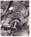 Allis Chalmers inserting steam turbine blades