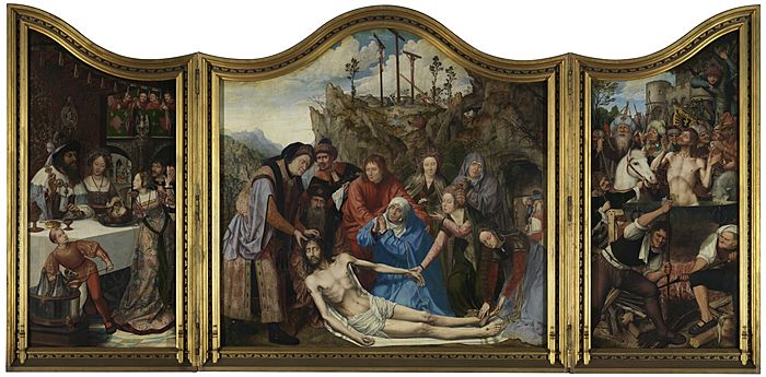 Altarpiece of the carpenters guild, Quinten Massijs, (1511), Royal Museum of Fine Arts Antwerp, 245-248
