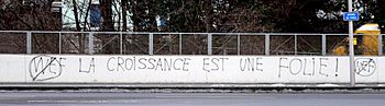 Anti WEF graffiti Lausanne