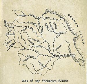 BRADLEY(1890) p06.68 - Map of the Yorkshire Rivers