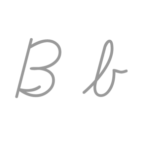 B cursiva