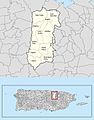 Barrios of Bayamón, Puerto Rico locator map