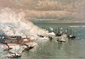 Bataille de la baie de Mobile par Louis Prang (1824-1909)