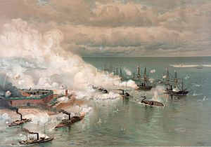 Bataille de la baie de Mobile par Louis Prang (1824-1909).jpg