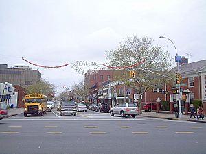 Bell Boulevard in Bayside looking north from Northern Boulevard