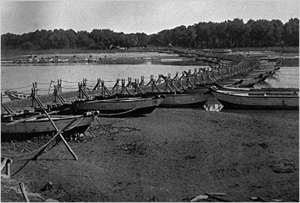 Bridge of Boats on the Ravi River, Pakistan, 1895