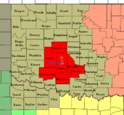 Chickasha KJY-94 County Map.png