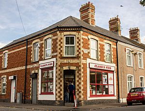 Clark's Pies shop, Grangetown, Cardiff