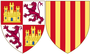 Coat of Arms of Violant of Aragon as Queen of Castile