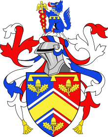 Coat of arms of James Middleton with crest.svg