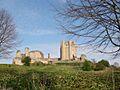 Conisbrough Castle Doncaster winter time