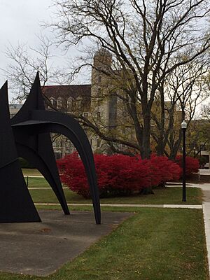Davis Hall from Central Quad at NIU