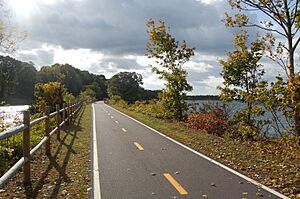 East Bay Bike Path near Squantum Point, October 2014