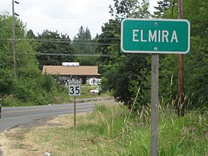 Approaching Elmira from the south