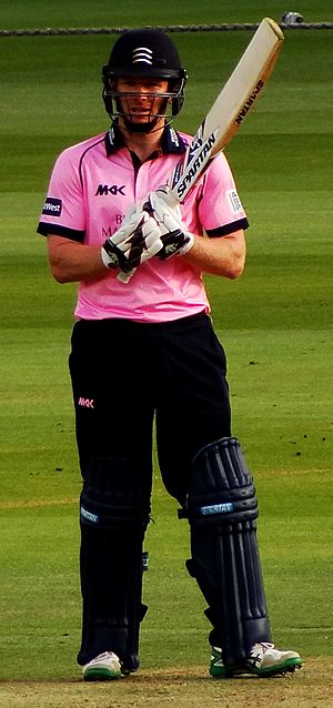 Eoin Morgan of Middlesex (and England) playing in 2015