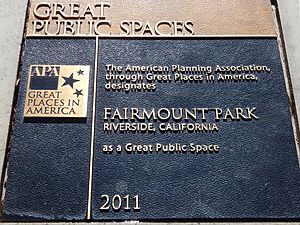 Fairmount park 10 great public spaces plaque