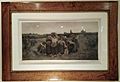 Framed, and artist signed print after Jules Breton's Recall of the Gleaners; Artois