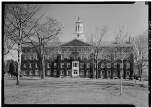 GENERAL VIEW OF FRONT FACADE - Princeton Theological Seminary, Mercer Street, Princeton, Mercer County, NJ HABS NJ,11-PRINT,18A-2