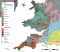 Geologic map Wales & SW England EN