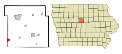 Location of Stratford, Iowa