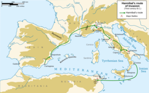 Hannibal route of invasion-en.svg