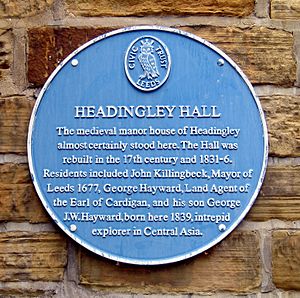 Headingley Hall blue plaque 12 July 2018