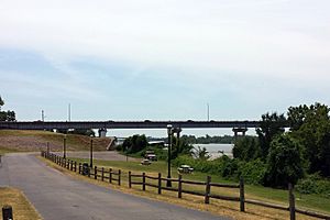 Highway 71B over the Arkansas River