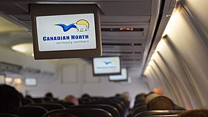 IFEs inside a Canadian North 737-300 (Quintin Soloviev - QFS Aviation)