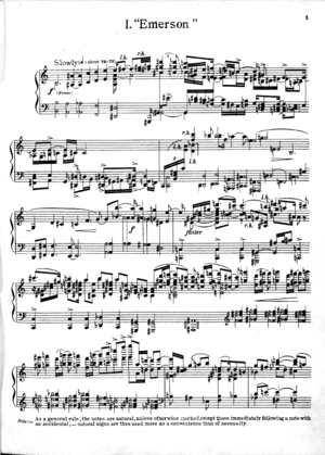 Ives Concord Sonata beginning