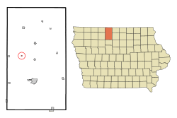 Location of Lone Rock, Iowa