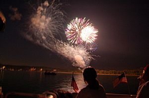 Lake Spivey fireworks show 2010