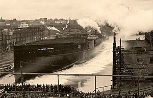 Launching of the SS Greater Detroit