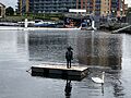 Laura Ford, Bird Boy (without a tail), Royal Victoria Dock, London.jpg