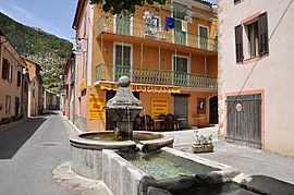 The fountain in Le Fugeret