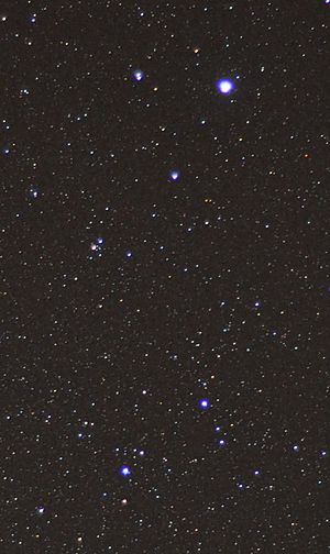 Lyra constellation detail long exposure