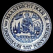 Maastricht Liberation Plate, 14 Sept. 1944
