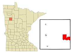 Location of Naytahwaush, Minnesota