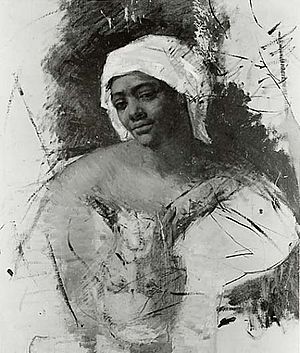 Mary Cassatt - Portrait of Mrs. Currey; Sketch of Mr. Cassatt