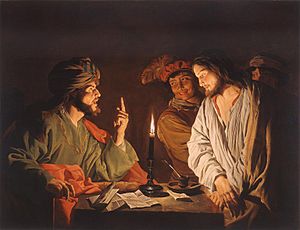 Mattias Stom, Christ before Caiaphas