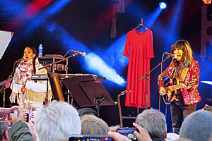 Maxida Märak and Buffy Sainte-Marie at Riddu Riđđu 2019